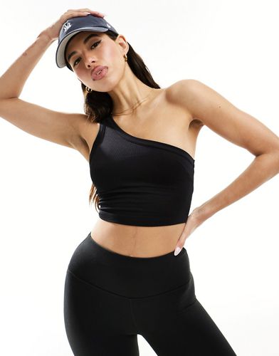 Débardeur de sport côtelé asymétrique - Asos 4505 - Modalova