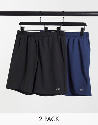 Icon - Lot de 2 shorts de sport 13 cm emblématiques à séchage rapide - Asos 4505 - Modalova