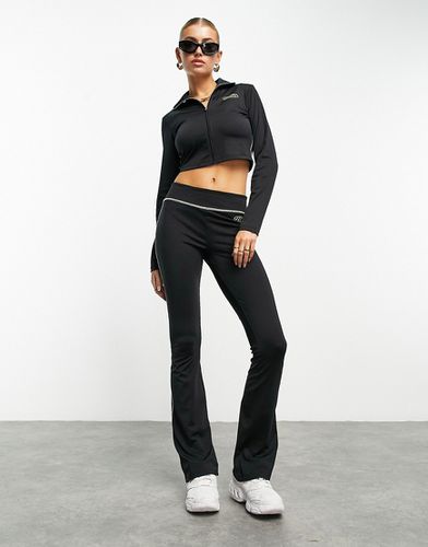Sweat d'ensemble ajusté entièrement zippé avec coutures contrastantes - Noir - Asos Weekend Collective - Modalova