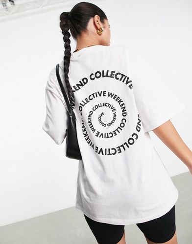 ASOS - Weekend Collective - T-shirt oversize avec imprimé tourbillon au dos - Asos Weekend Collective - Modalova