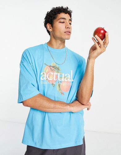 ASOS Actual - T-shirt oversize avec fruit et inscription Actual health & wellbeing » imprimée - Asos Design - Modalova
