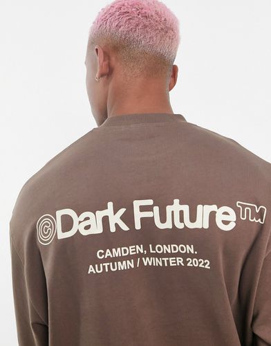 ASOS Dark Future - Sweat oversize à logo imprimé sur le devant et au dos - Asos Design - Modalova