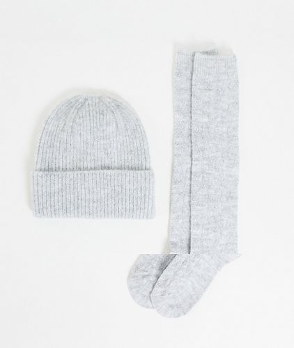 Coffret cadeau avec bonnet et chaussettes - clair - Asos Design - Modalova