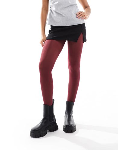 Collants 40 deniers - Bordeaux - Asos Design - Modalova