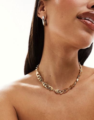 Collier chaîne court à gros maillons - Asos Design - Modalova