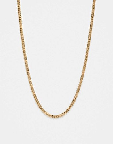 Collier chaîne court fin 4 mm en acier inoxydable étanche - Asos Design - Modalova