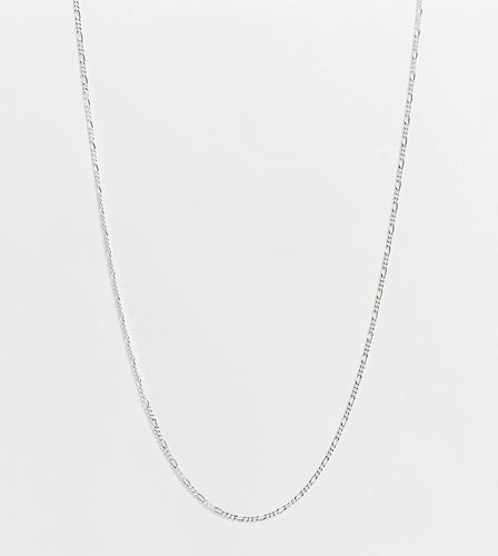 Collier court à maille alternée en argent massif - Asos Design - Modalova