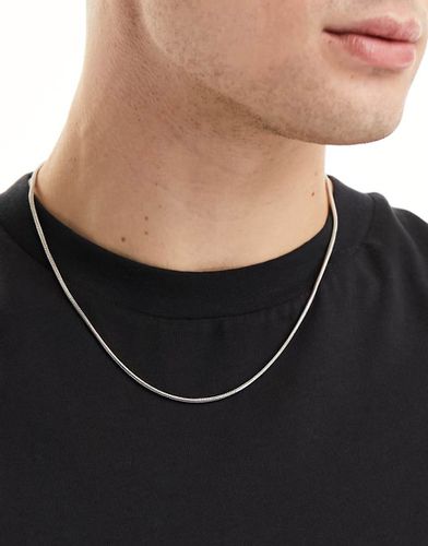 Collier fin en acier inoxydable étanche avec maillons serpent - Asos Design - Modalova