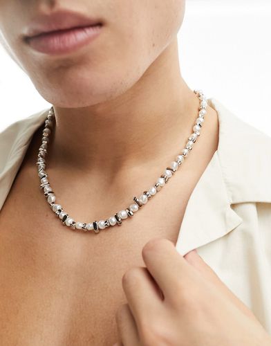 Collier orné de perles fantaisie et espaceurs - Asos Design - Modalova