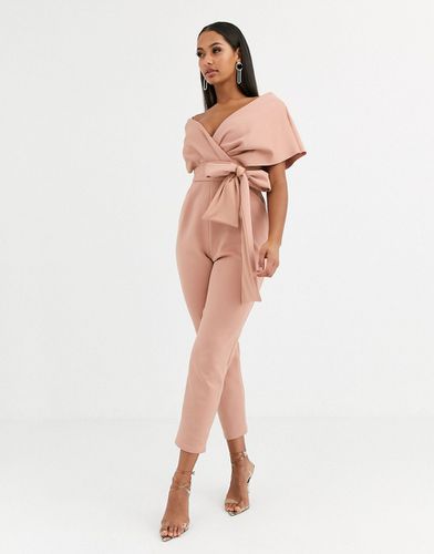 Combinaison en néoprène à épaules tombantes - Blush - Asos Design - Modalova