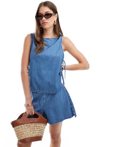 Caraco d'ensemble en denim souple - moyen - Asos Design - Modalova