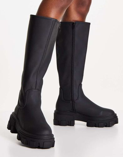 Carla - Bottes plates chunky hauteur genoux - Asos Design - Modalova