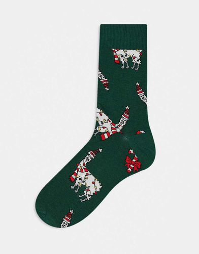 Chaussettes de Noël à imprimé lamas - Asos Design - Modalova