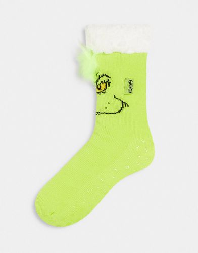 Chaussettes de Noël style chaussons à motif Grinch - Asos Design - Modalova
