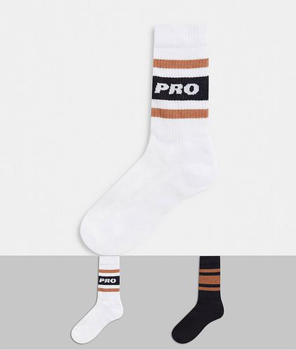 Chaussettes de sport avec imprimé Pro » - Asos Design - Modalova