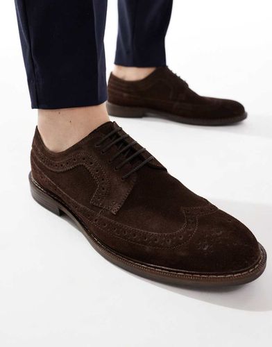 Chaussures richelieu à lacets en daim - foncé - Asos Design - Modalova