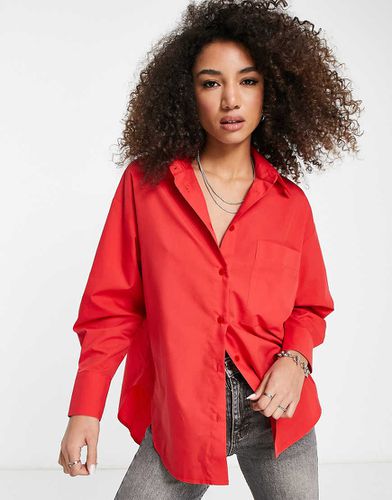 Chemise dad décontractée avec ourlet plongeant - Asos Design - Modalova