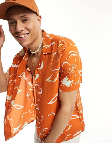 Chemise décontractée à fleurs avec col à revers - Asos Design - Modalova