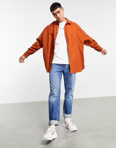 Chemise en flanelle ultra oversize - Rouille - Asos Design - Modalova