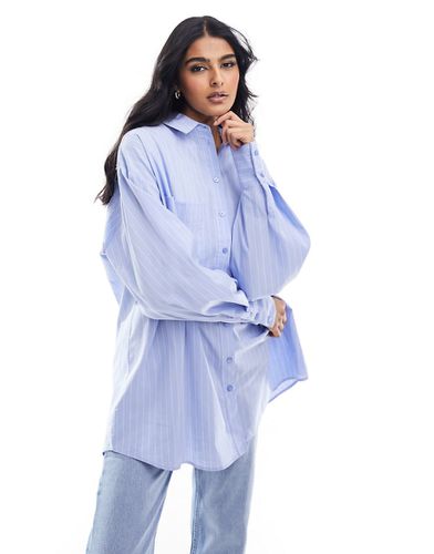 Chemise oversize à rayures - Bleu et blanc - Asos Design - Modalova