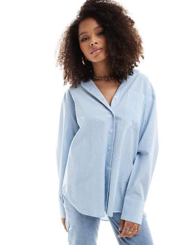 Chemise oversize à rayures - Bleu et blanc - Asos Design - Modalova