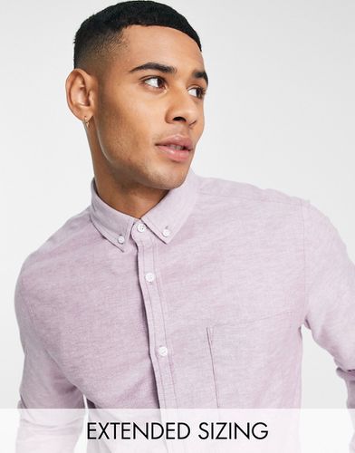 Chemise oxford coupe slim - Pêche - Asos Design - Modalova