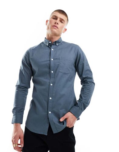 Chemise Oxford cintrée - pétrole - Asos Design - Modalova