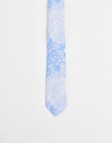 Cravate fine à motif fleuri oversize - Asos Design - Modalova