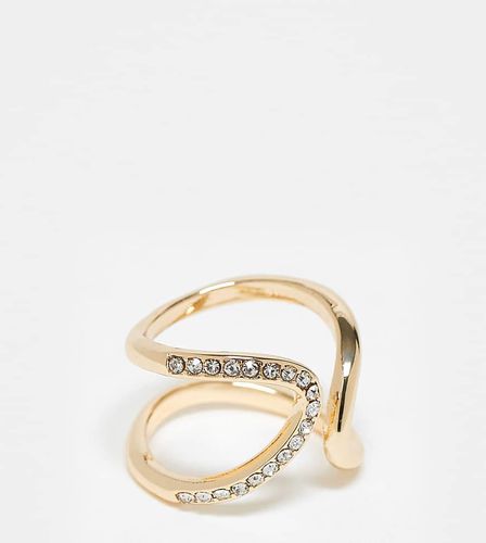 ASOS DESIGN Curve - Bague enveloppante ornée de strass - Asos Curve - Modalova