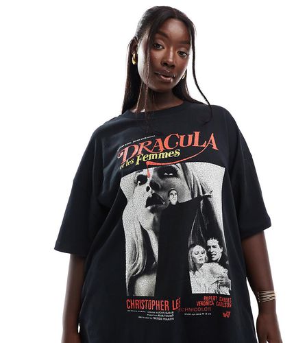 ASOS DESIGN Curve - Halloween - T-shirt oversize avec motif Dracula sous licence - Asos Curve - Modalova