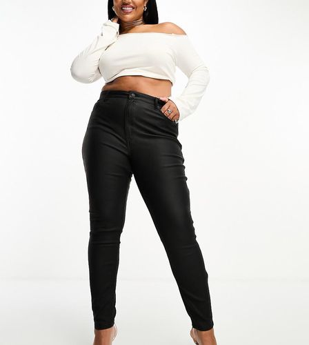 ASOS DESIGN Curve - Jean skinny enduit - Asos Curve - Modalova