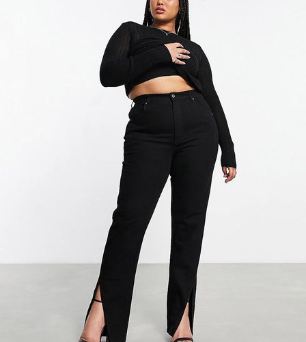 ASOS DESIGN Curve - Jean slim droit fendu aux ourlets - Asos Curve - Modalova