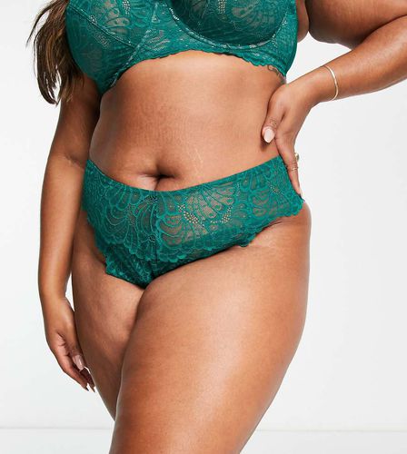 ASOS DESIGN Curve - Sienna - Culotte brésilienne taille haute en dentelle - forêt - Asos Curve - Modalova