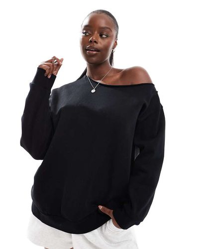 ASOS DESIGN Curve - Sweat oversize à épaules dénudées - Asos Curve - Modalova