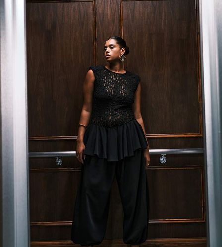 ASOS DESIGN Curve - Pantalon bouffant avec jupe superpose - Asos Curve - Modalova