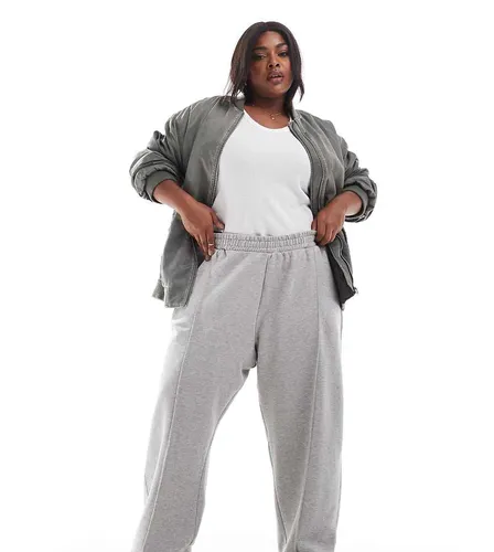 ASOS DESIGN Curve - Pantalon de jogging droit épais à pinces - Asos Curve - Modalova