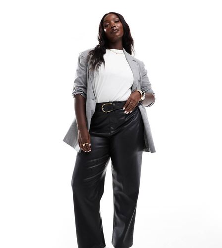 ASOS DESIGN Curve - Pantalon droit en similicuir - Asos Curve - Modalova