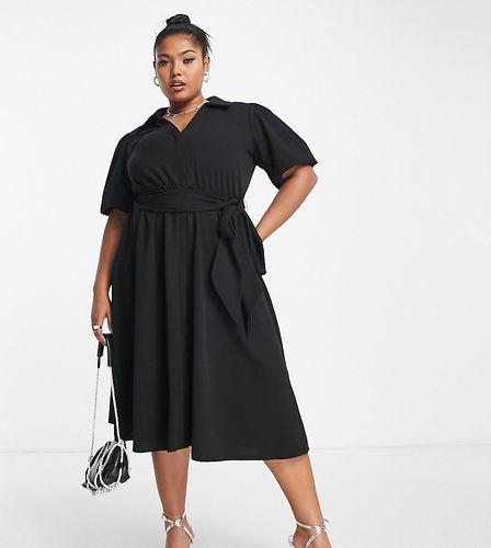 ASOS DESIGN Curve - Robe chemise mi-longue à ceinture - Asos Curve - Modalova