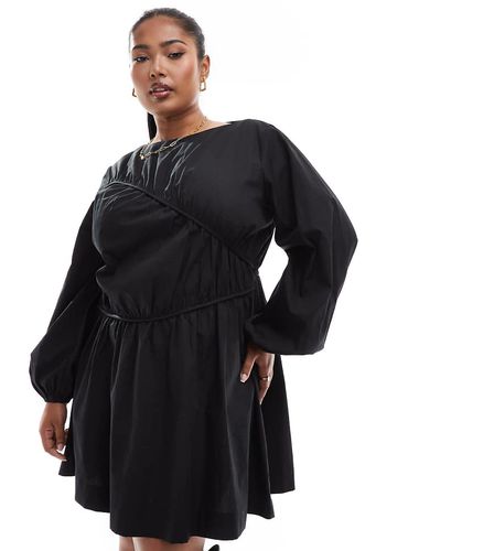 ASOS DESIGN Curve - Robe courte froncée à coutures asymétriques - Asos Curve - Modalova