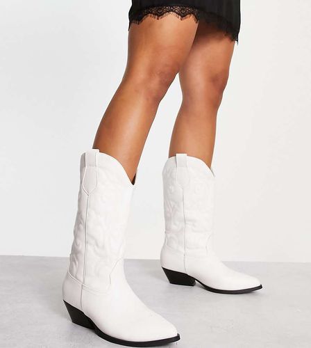 Andi - Bottes western mi-mollet plates larges - Asos Design - Modalova