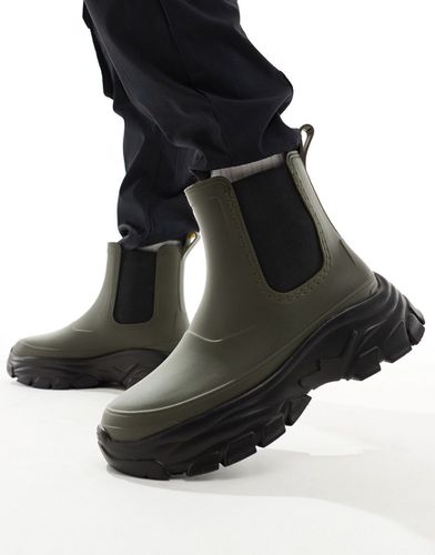 Bottes en caoutchouc - Kaki - Asos Design - Modalova