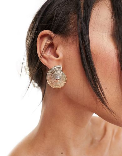 Boucles d'oreilles coquillage enroulé - Asos Design - Modalova