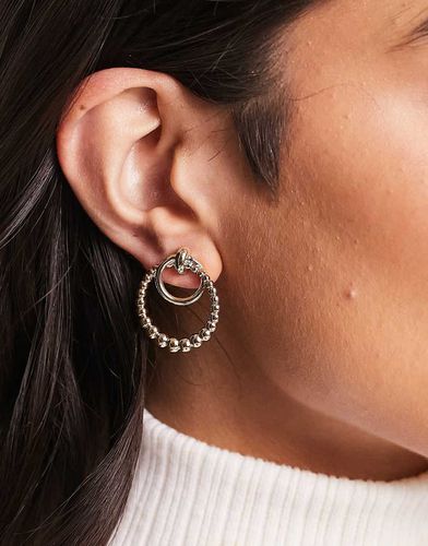 Boucles d'oreilles clous avec plusieurs créoles - Asos Design - Modalova