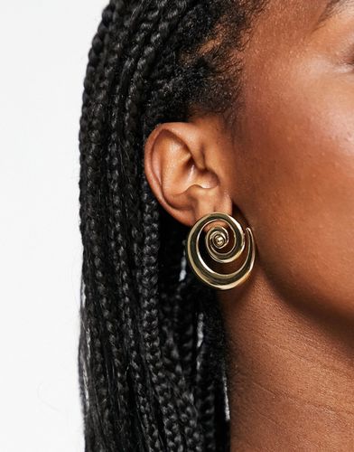 Boucles d'oreilles à motif tourbillon - Asos Design - Modalova