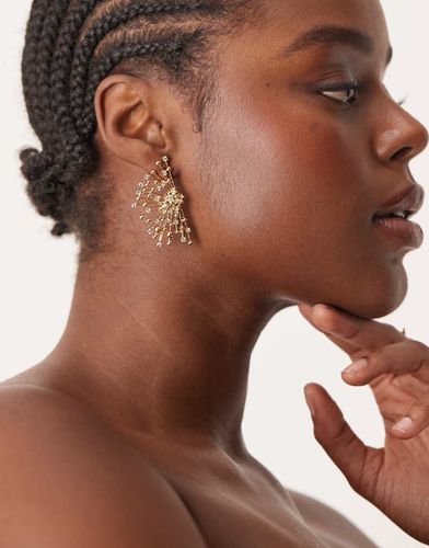 Boucles d'oreilles avec cristaux - Asos Design - Modalova