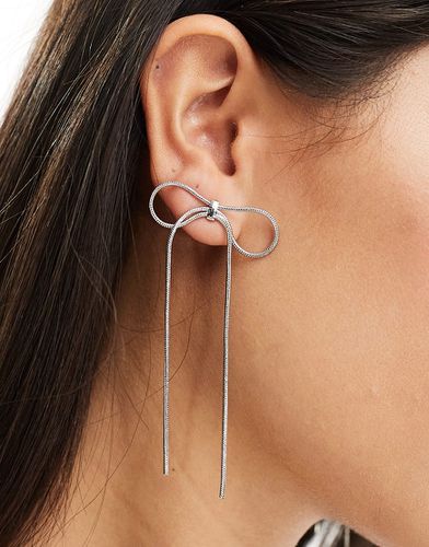 Boucles d'oreilles avec naud en chaîne - Asos Design - Modalova