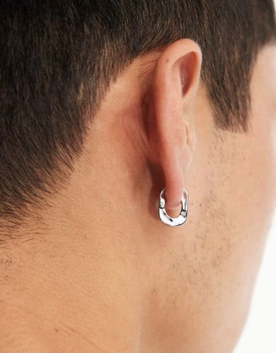 Boucles d'oreilles effet fondu en acier inoxydable résistant à l'eau - Asos Design - Modalova