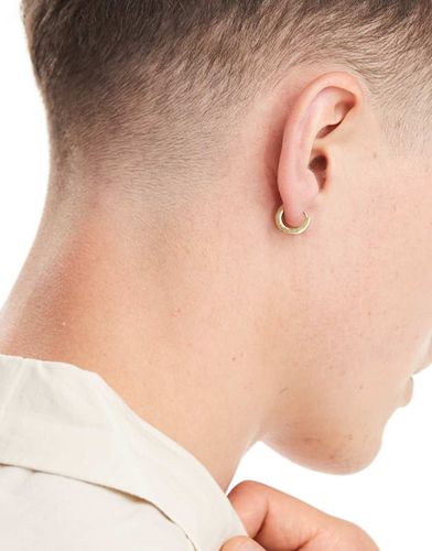 Boucles d'oreilles étanches en acier inoxydable - Doré - Asos Design - Modalova