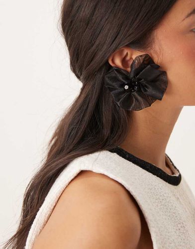 Boucles d'oreilles fleurs en organza - Asos Design - Modalova