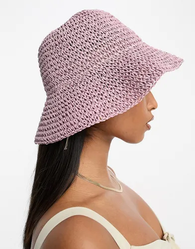 Bob souple en paille crochetée - chiné - Asos Design - Modalova